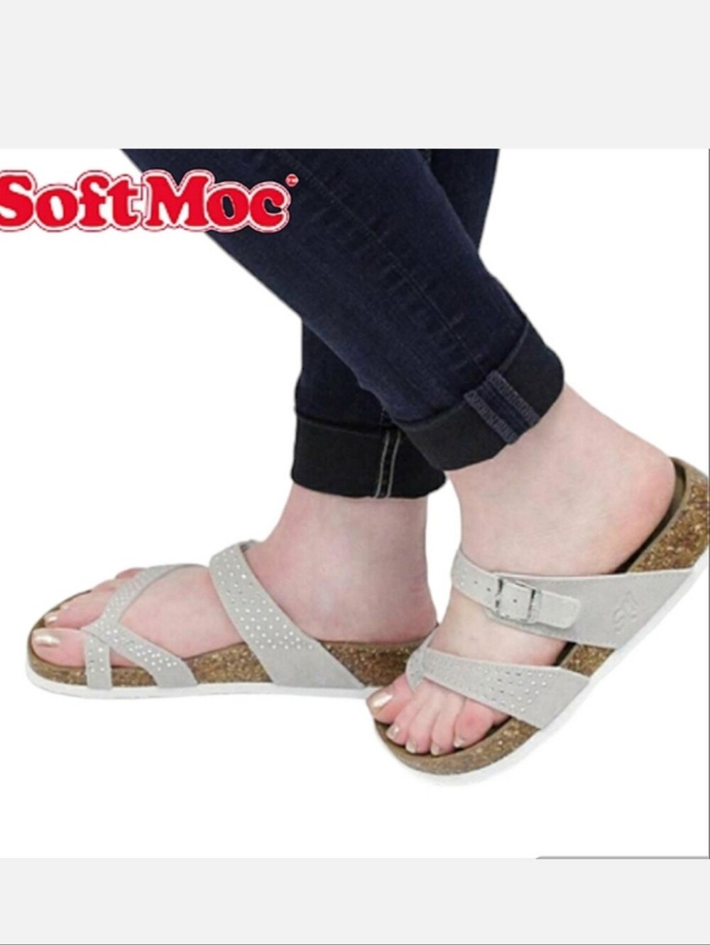 Birkenstock Style Soft Moc Sandals Mismatched Size